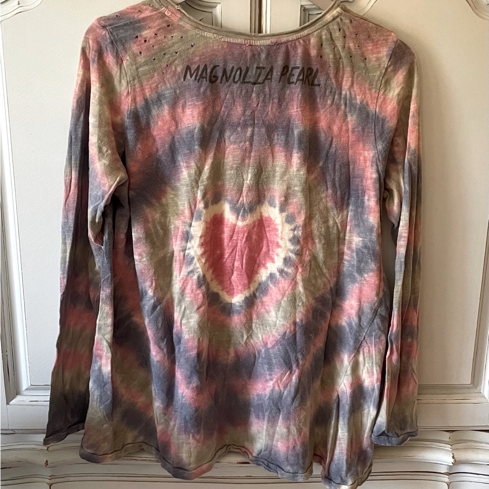 Magnolia Pearl “Love” Tie Dye Appliqué Dylan tee - Picture 8 of 8